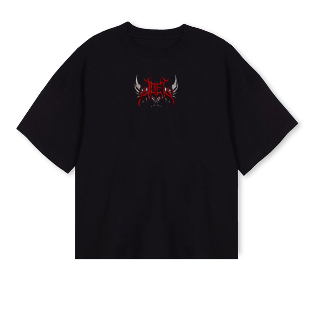 JOEL Black Oversized Boxy Tee.