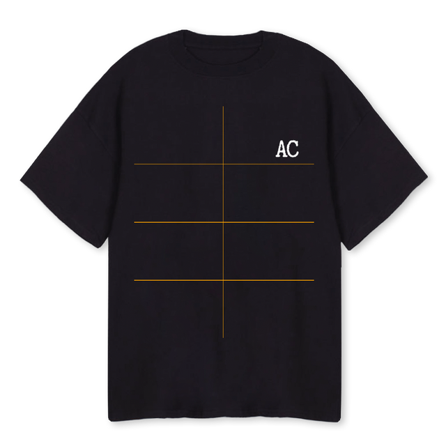 ACONE Black Oversized Tee.