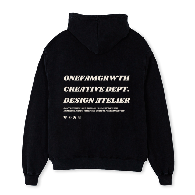 OFGBEIGEH Black Oversized Hoodie.