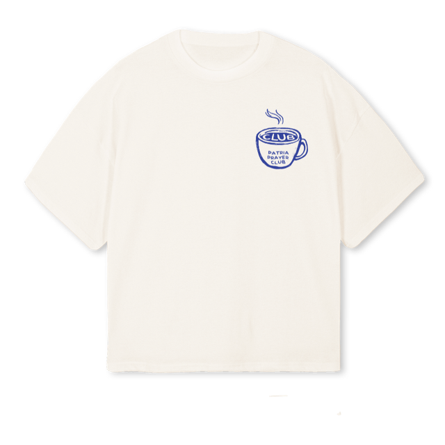 PRAYERCLUBSHIRT Vintage White Oversized Boxy Tee.