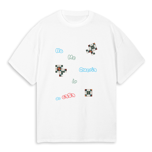 NOMEQUERIAIRDECASA White Oversized Tee.
