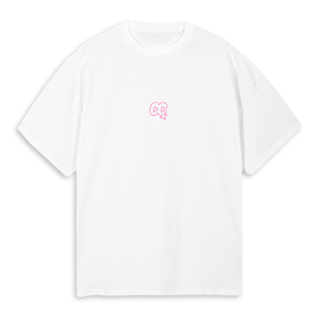 STA PLE PIN KONE White Oversized Tee.