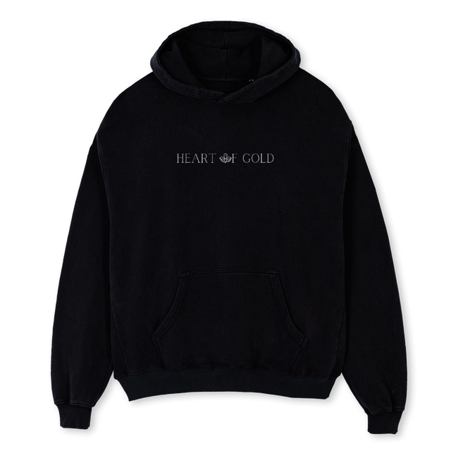 HOGBLACK Black Oversized Hoodie.