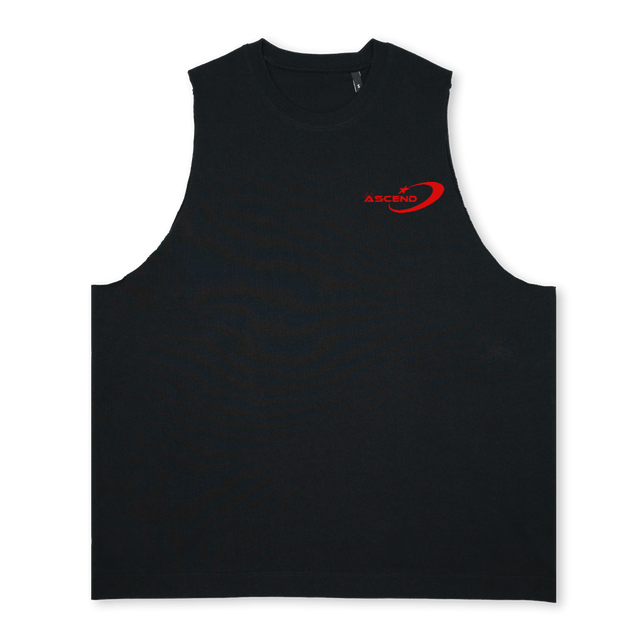 WIHTWO Deep Black Oversized Vest.