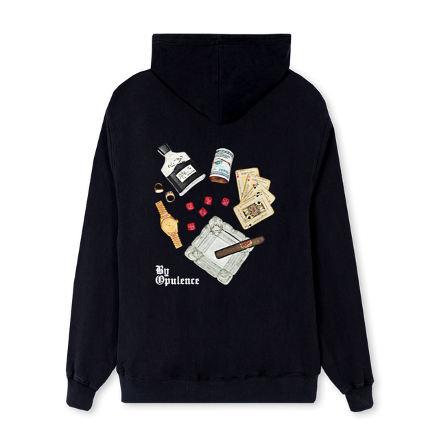CASINO PH Black Regular Hoodie.