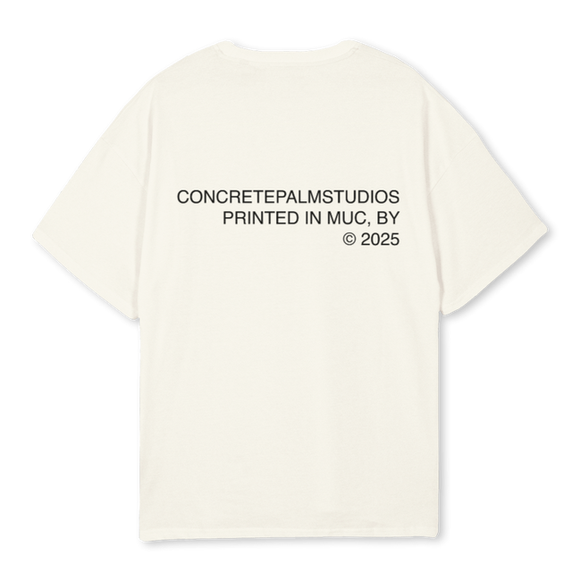 CONCRETEPALMSTUDIOS Cream Oversized Tee.