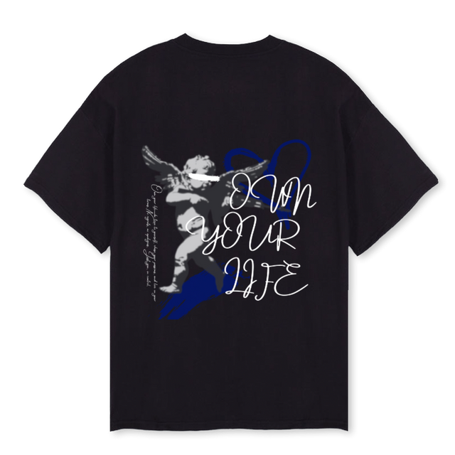 RWIJNS Black Oversized Tee.