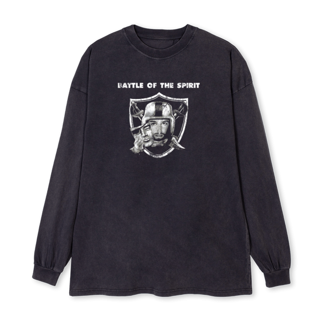 SAPRO Vintage Black Oversized LS Tee.