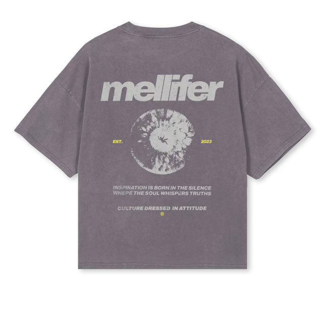 GENESYSDOS Pigment Grey Oversized Boxy Tee.