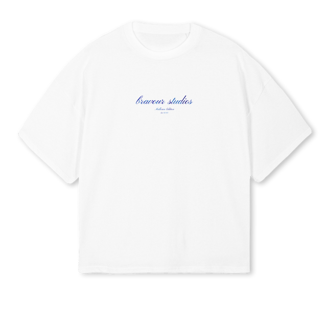 BS CALA MOSQUES White Oversized Boxy Tee.