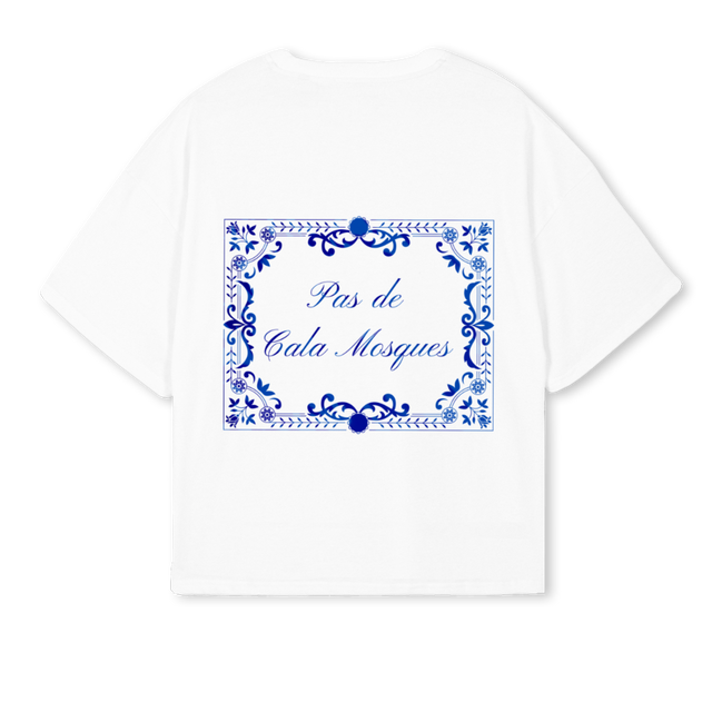 BS CALA MOSQUES White Oversized Boxy Tee.