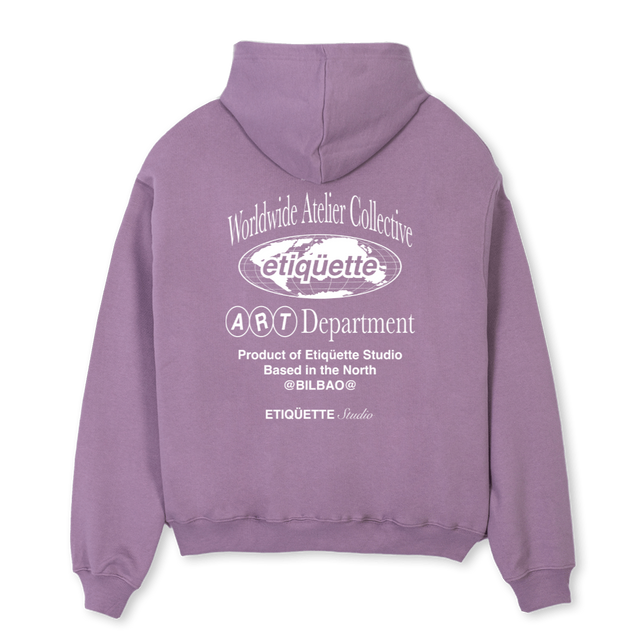 ESPURPLE Purple Oversized Hoodie.