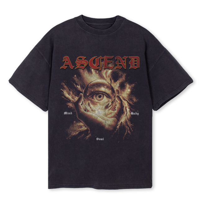 MINDBODYSOUL Vintage Black Oversized Tee.