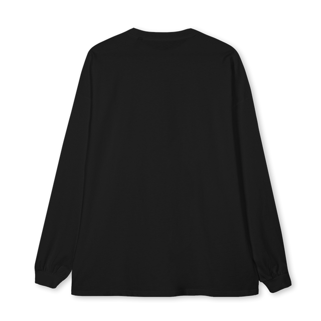 VILLEMILJOONA Black Oversized LS Tee.