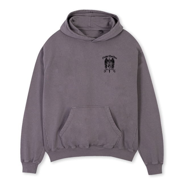 EMBRACEPGHOOD Pigment Grey Oversized Hoodie.