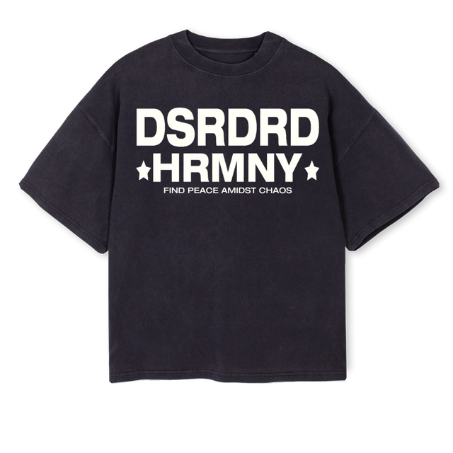 HVNSNT Vintage Black Oversized Boxy Tee.