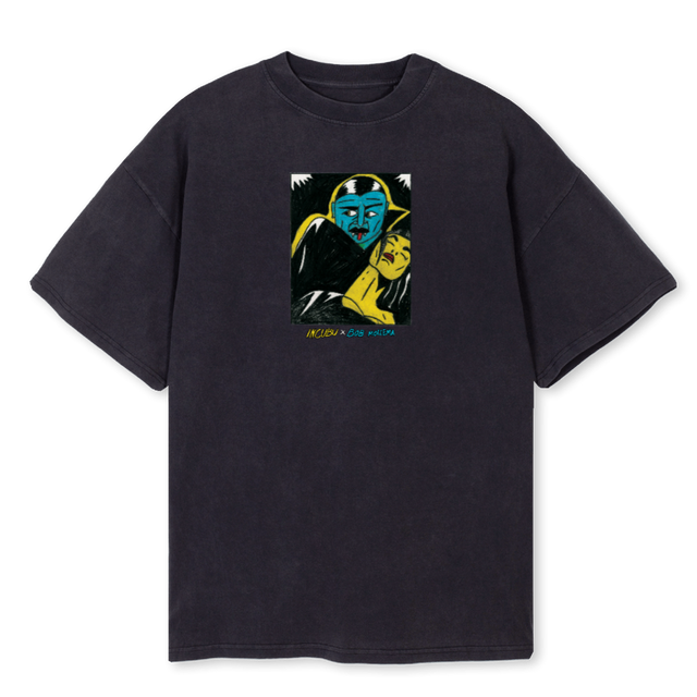 NOSFBLACK Vintage Black Oversized Tee.