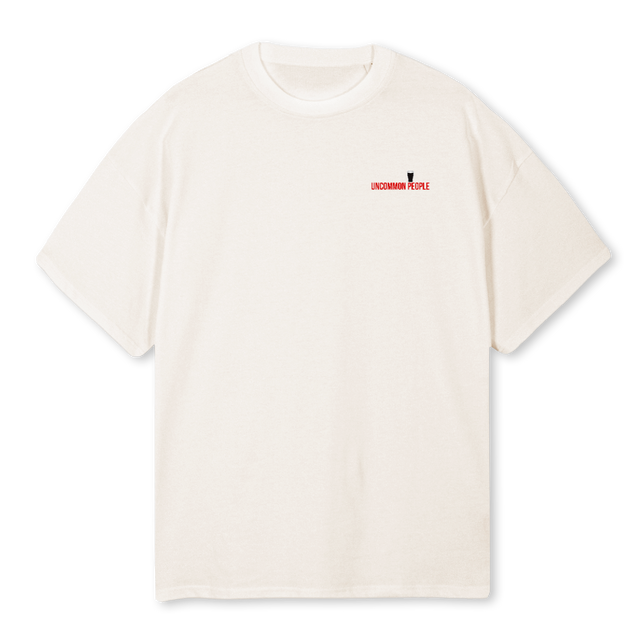 STOUT Vintage White Oversized Tee.
