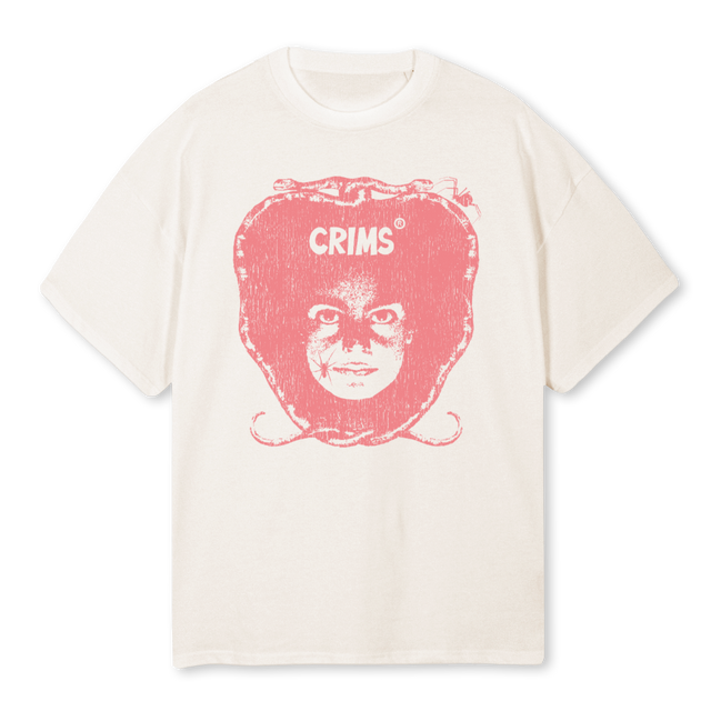 SPIFERFACE Vintage White Oversized Tee.