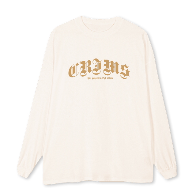 VINTAGEGRAYLONG Vintage White Oversized LS Tee.