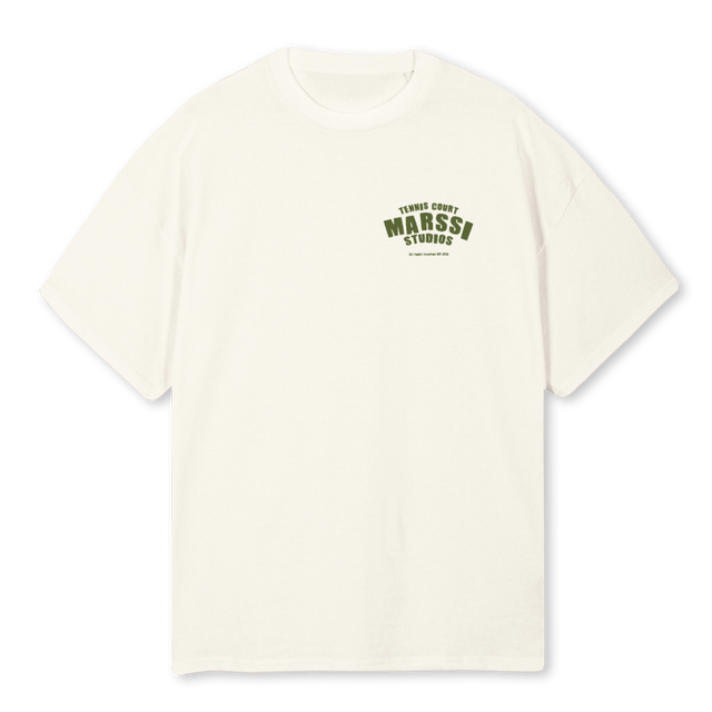 MARSSITENIS Cream Oversized Tee.