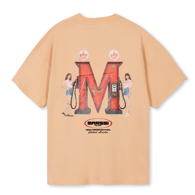 MSPETROL Sand Oversized Tee.