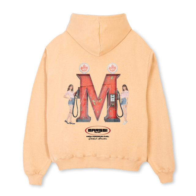 MSPERTROLHOODIE Sand Oversized Hoodie.