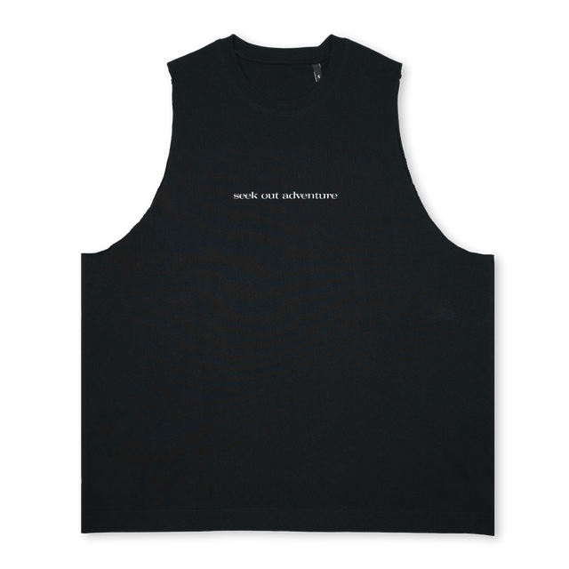 TANK SEEK OUT ADV Deep Black Oversized Vest.