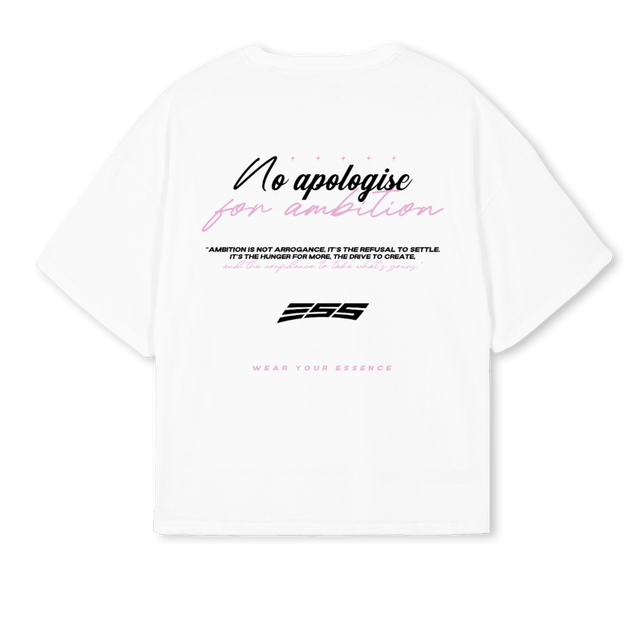 ESSIMERWHITE White Oversized Boxy Tee.