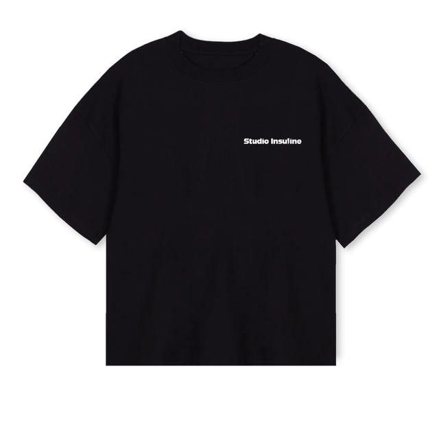 COCA MADNESS Black Oversized Boxy Tee.