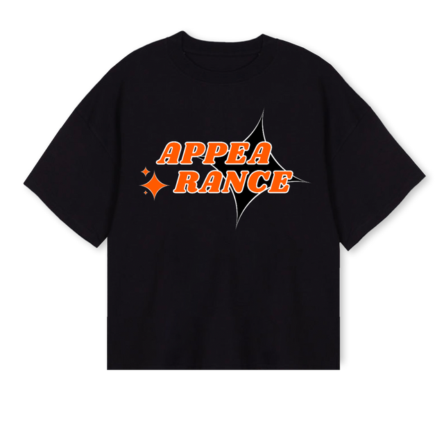 KNGSDAY Black Oversized Boxy Tee.