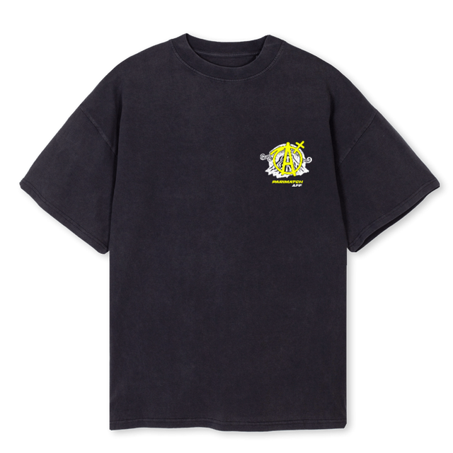 APMASIATSHIRTVB Vintage Black Oversized Tee.