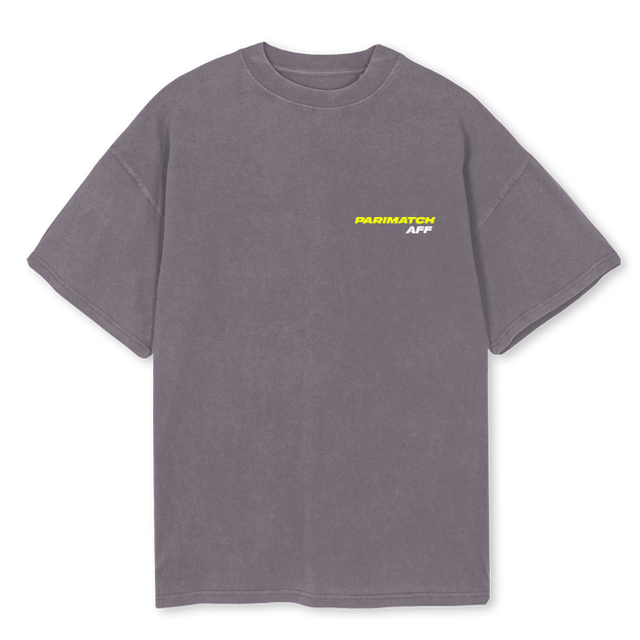APMTIGERTSHIRTPG Pigment Grey Oversized Tee.