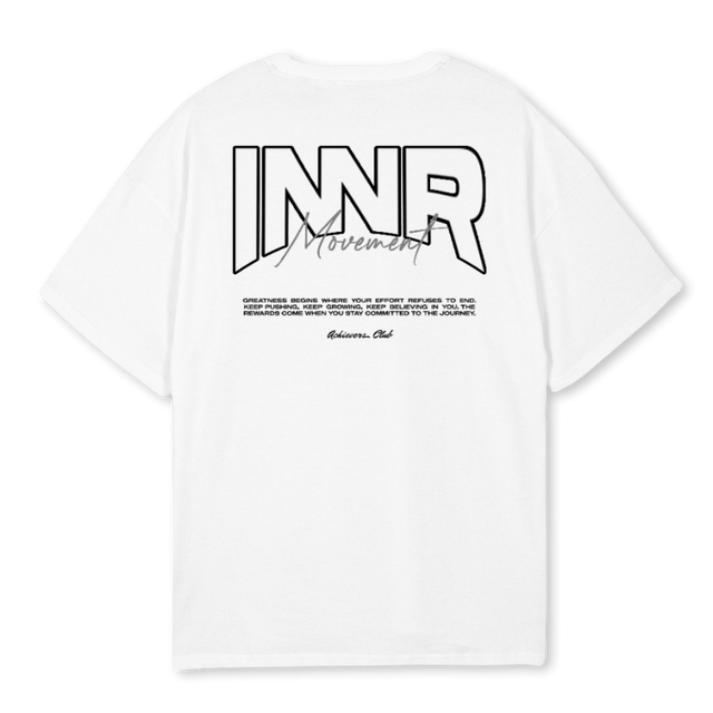 ACHIEVERS INNR WIT White Oversized Tee.
