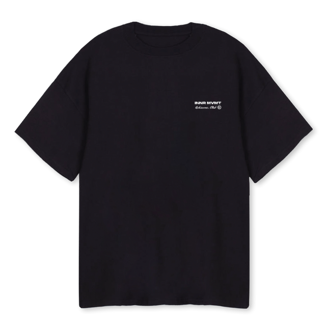 ACHIEVERS INNR ZWART Black Oversized Tee.