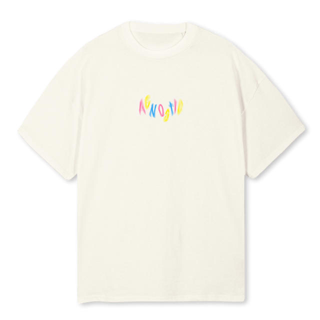 AGNOSTICSPRINGTSC Cream Oversized Tee.