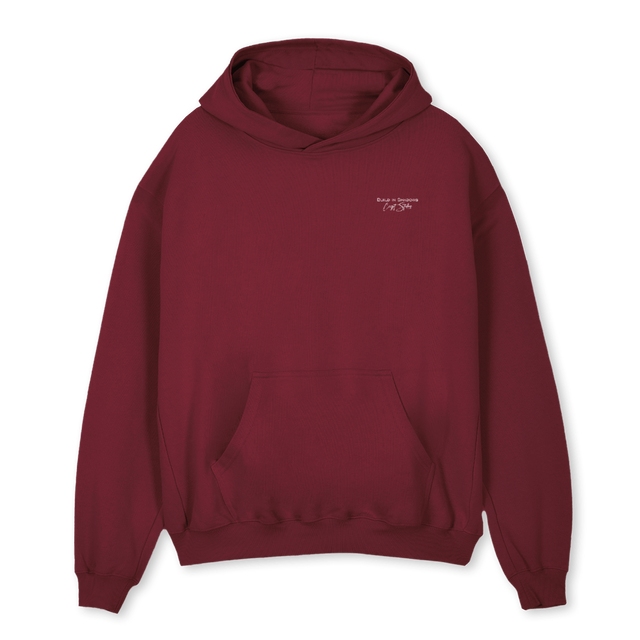 REDKIT Burgundy Oversized Hoodie.