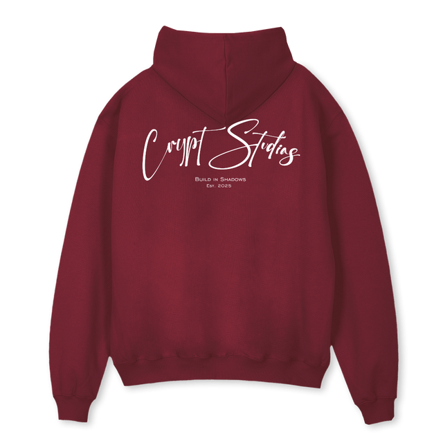 REDKIT Burgundy Oversized Hoodie.