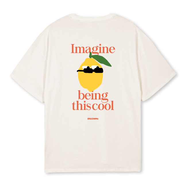 IMAGINE Vintage White Oversized Tee.