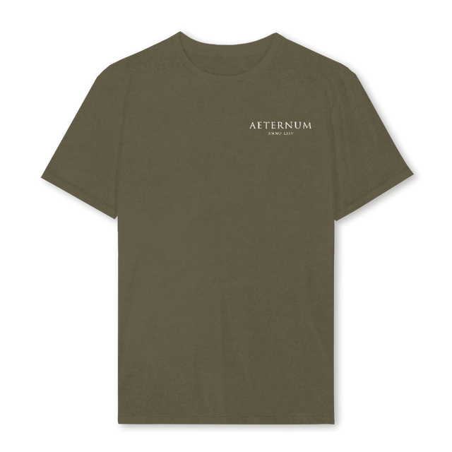 OLIVE FRONT ONLY Vintage Olive Regular Tee.