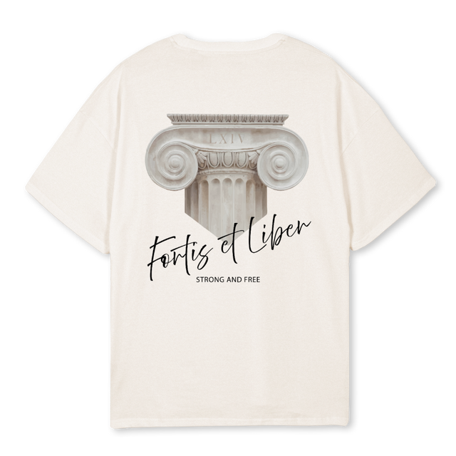 FTBLACKONWHITE Vintage White Oversized Tee.