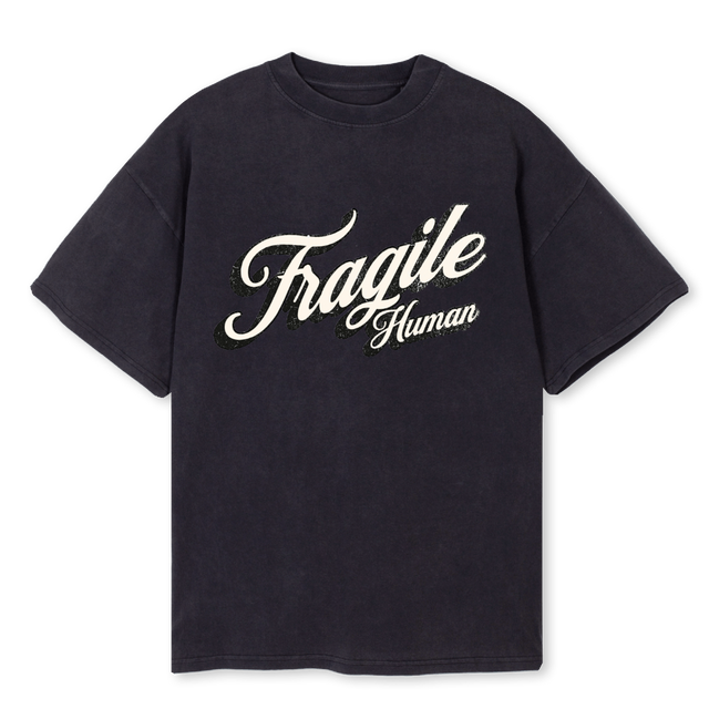 FRGL VNTG LG Vintage Black Oversized Tee.