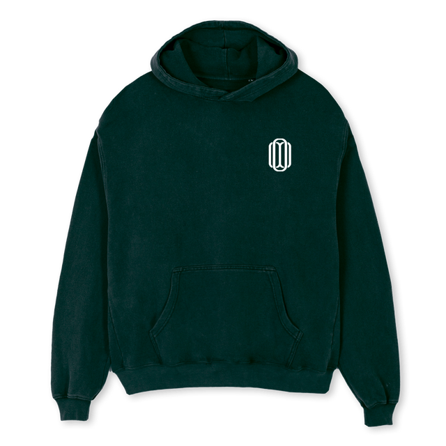 TRIPLE_HO Wild Green Oversized Hoodie.