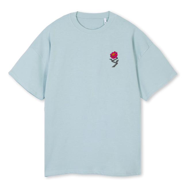 BIGFOOT LADYBUG Cold Blue Oversized Tee.