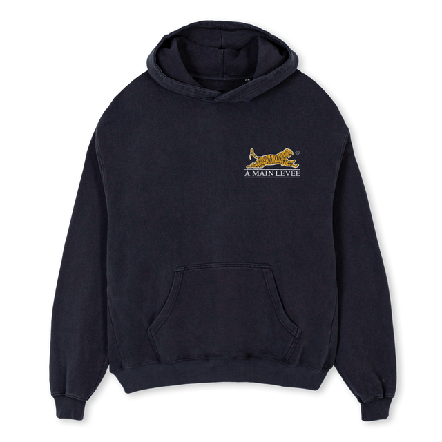 AMLTIGERRAFFLE Vintage Black Oversized Hoodie.