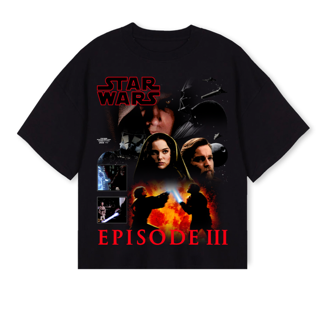 ROTS Black Oversized Boxy Tee.