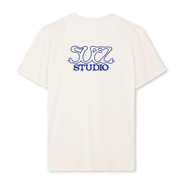 VERSIONTWOBLUE Vintage White Regular Tee.