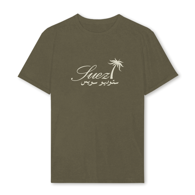 PALMTREE Vintage Olive Regular Tee.