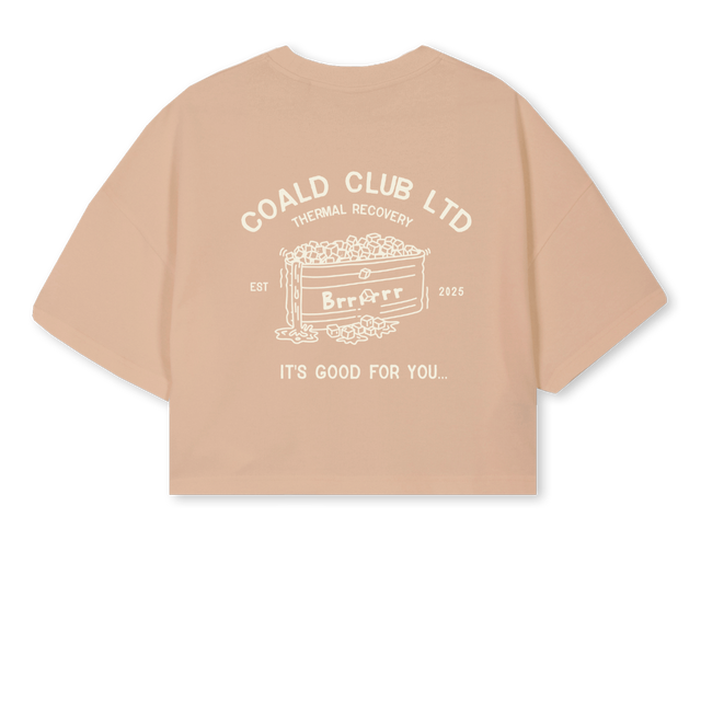 SSCCROPPED Croissant Cropped Oversized Tee.