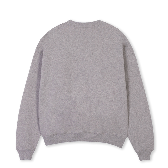 FRKO AD L Grey Marl Oversized Crewneck Sweater.